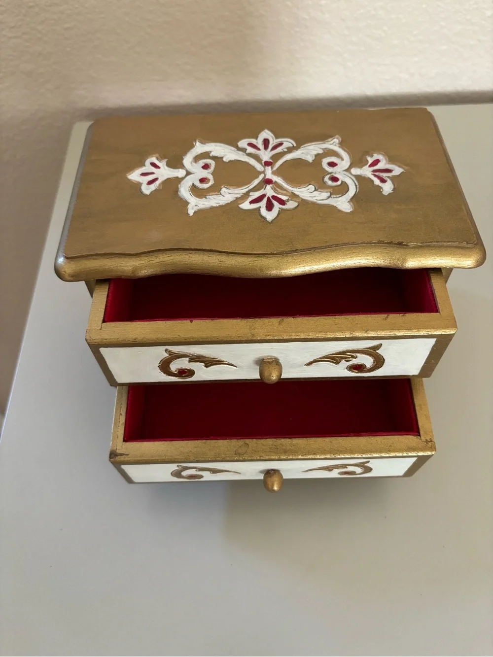 1960s Florentine Style Jewelry Box